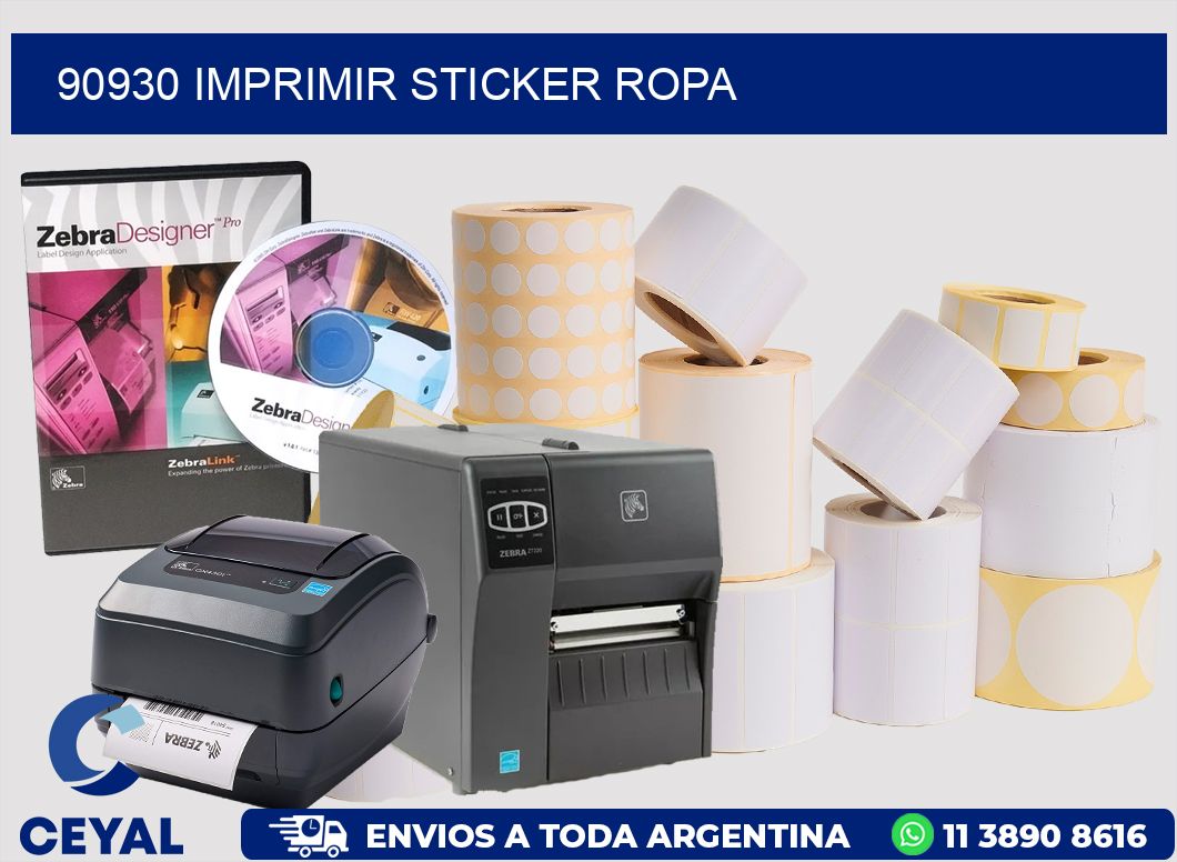 90930 IMPRIMIR STICKER ROPA