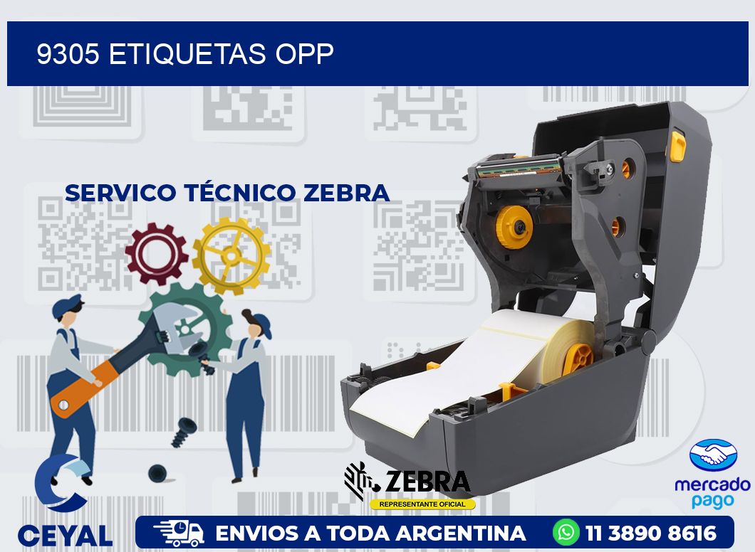 9305 ETIQUETAS OPP
