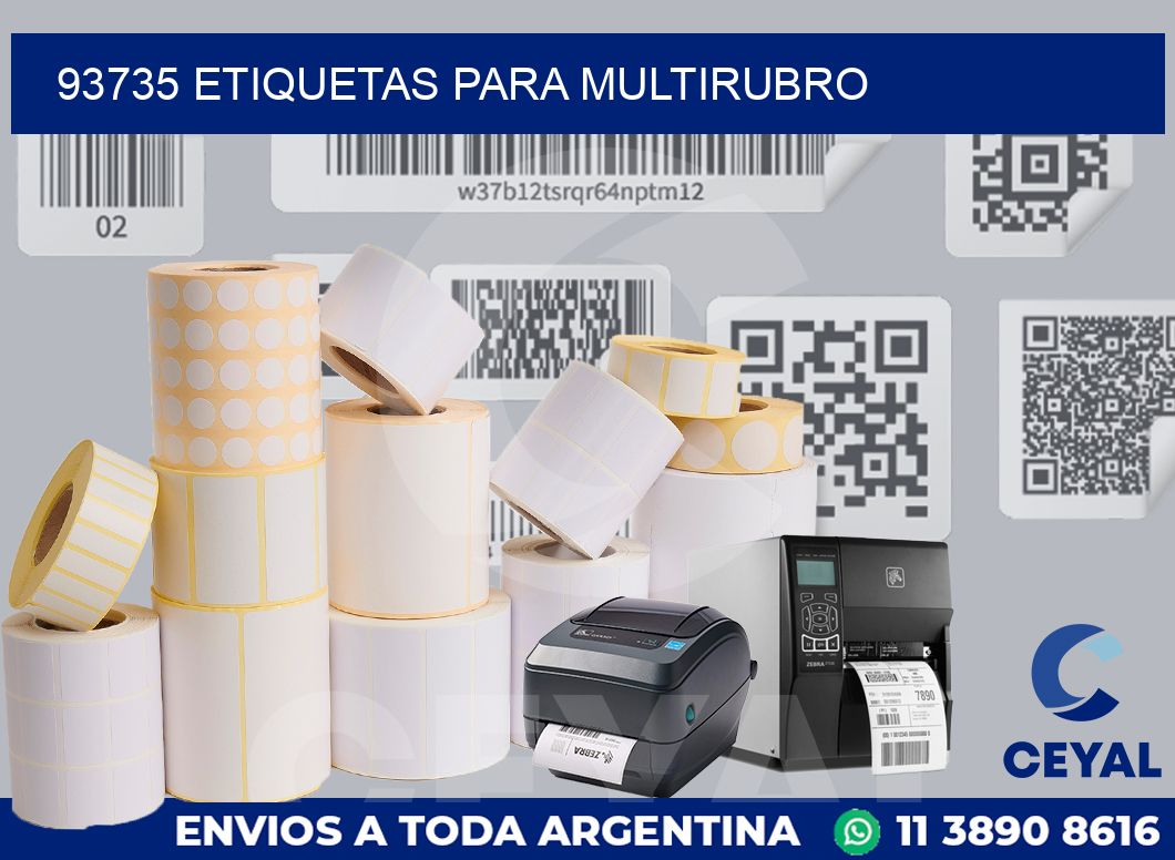 93735 ETIQUETAS PARA MULTIRUBRO