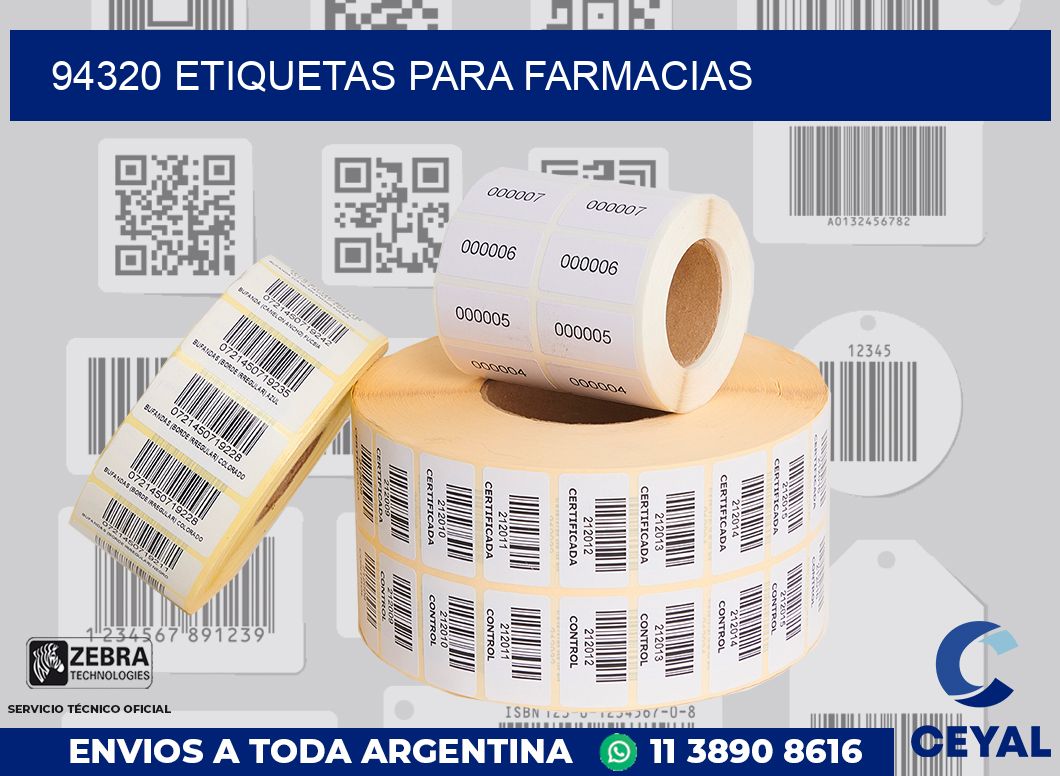 94320 ETIQUETAS PARA FARMACIAS