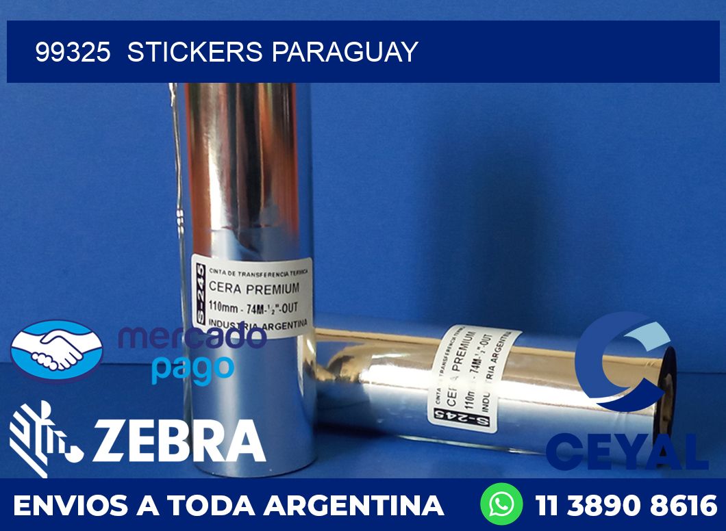 99325  STICKERS PARAGUAY