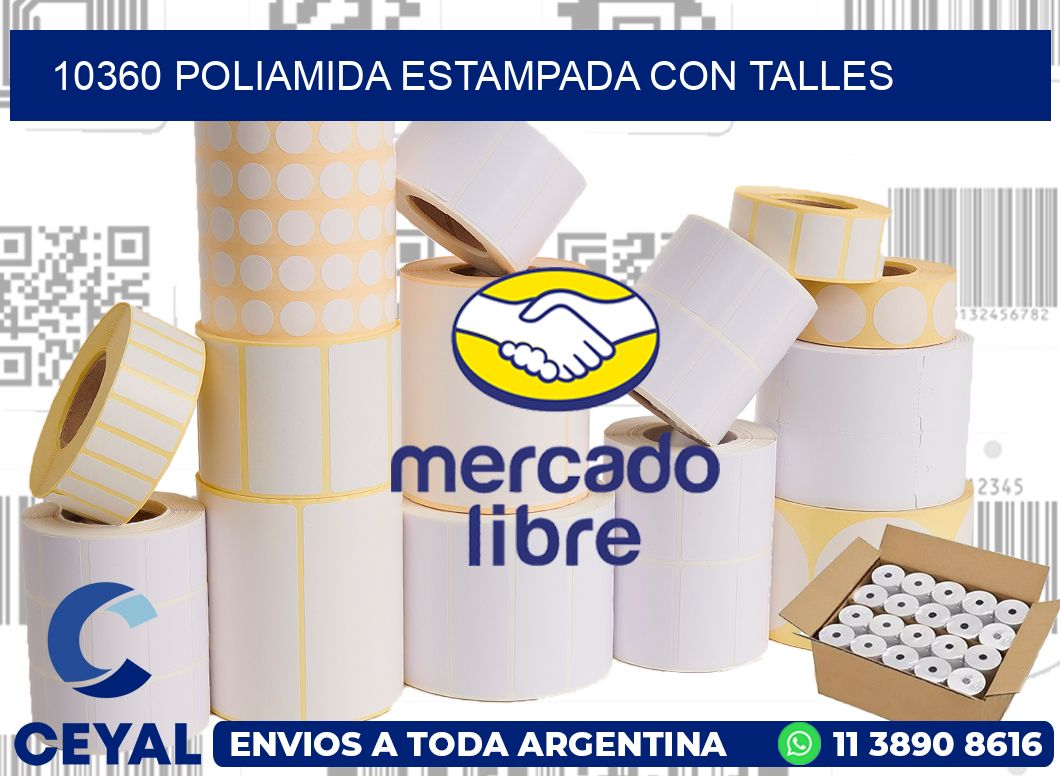 10360 POLIAMIDA ESTAMPADA CON TALLES