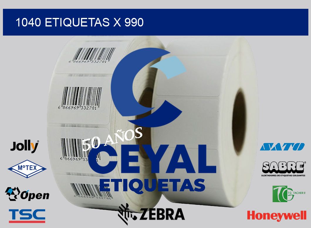 1040 Etiquetas x 990