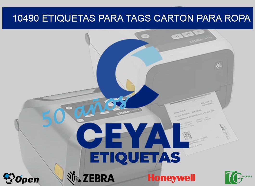 10490 ETIQUETAS PARA TAGS CARTON PARA ROPA