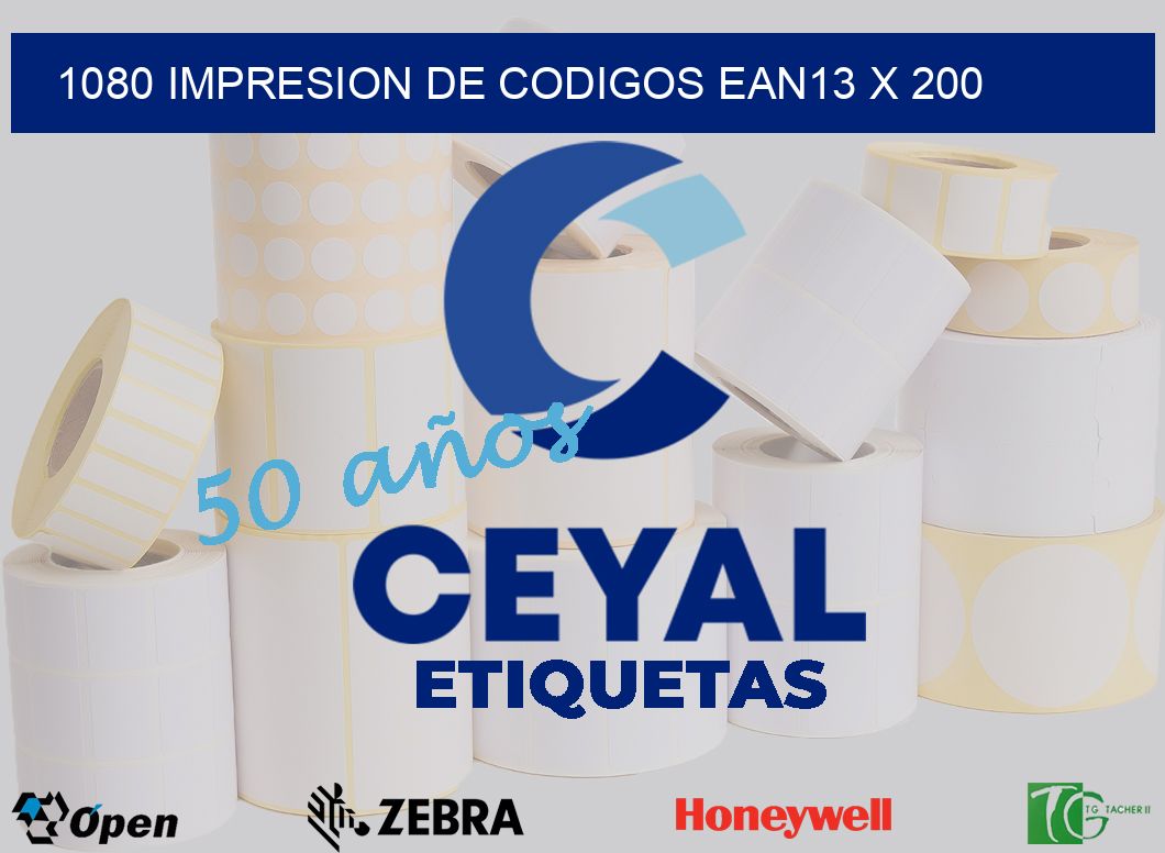 1080 impresion de codigos EAN13 x 200