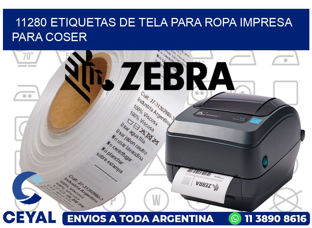 11280 ETIQUETAS DE TELA PARA ROPA IMPRESA PARA COSER