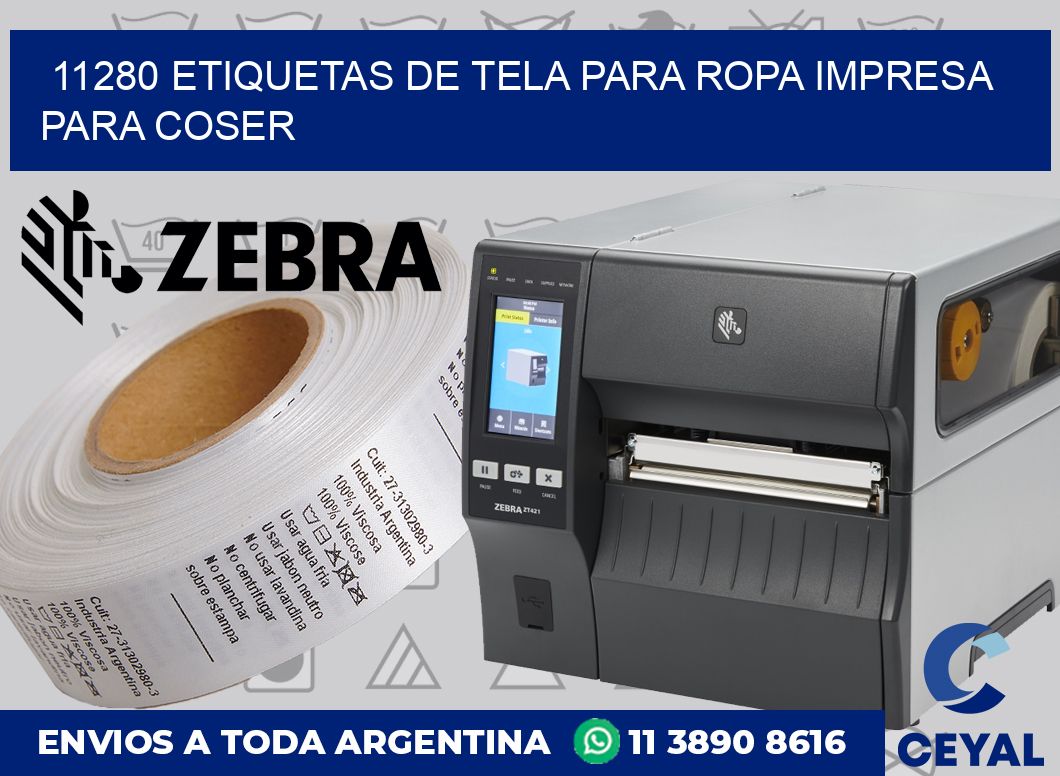 11280 ETIQUETAS DE TELA PARA ROPA IMPRESA PARA COSER