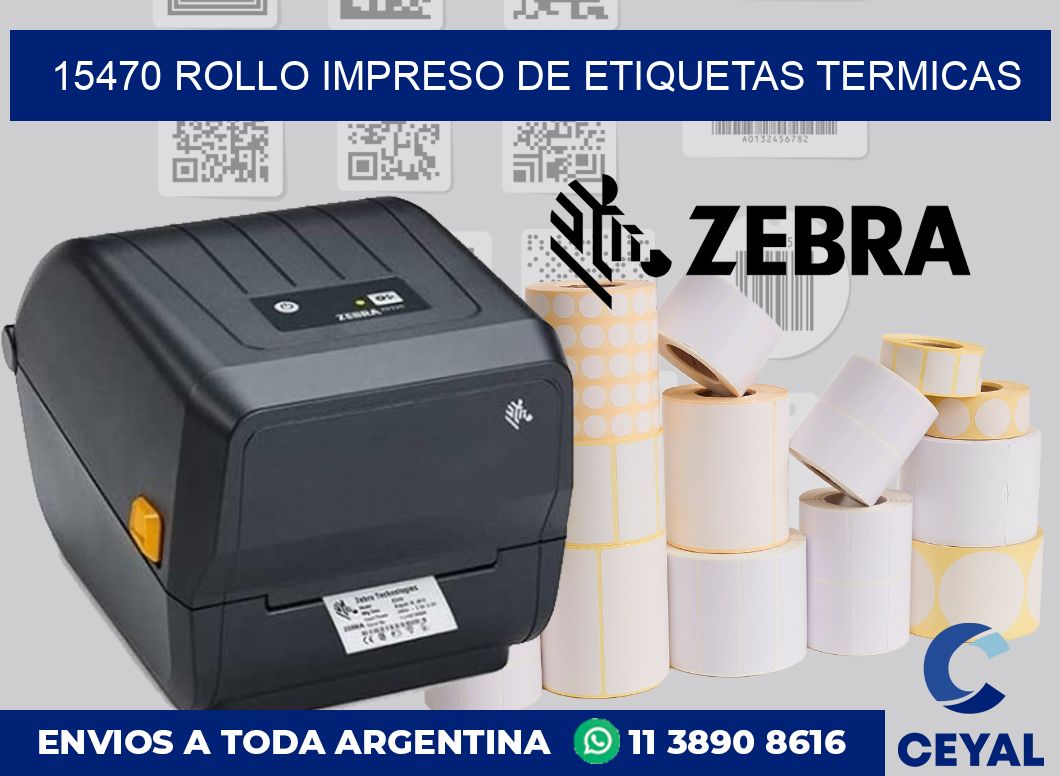 15470 ROLLO IMPRESO DE ETIQUETAS TERMICAS