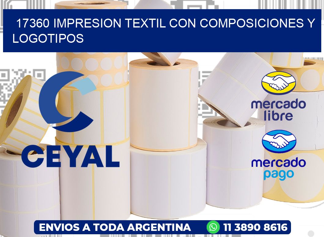 17360 IMPRESION TEXTIL CON COMPOSICIONES Y LOGOTIPOS