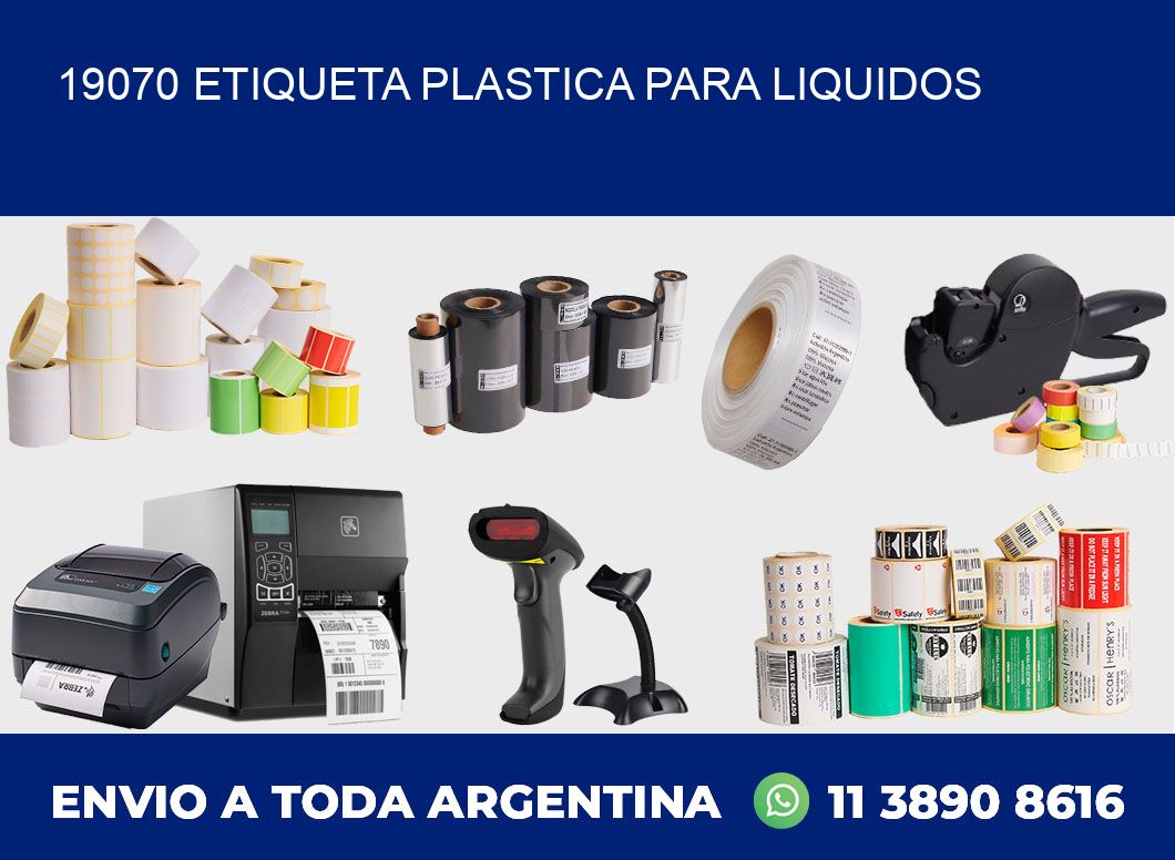 19070 ETIQUETA PLASTICA PARA LIQUIDOS