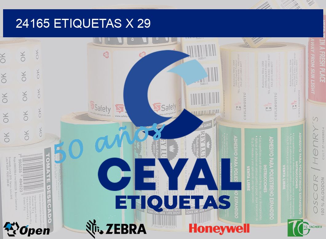 24165 Etiquetas x 29