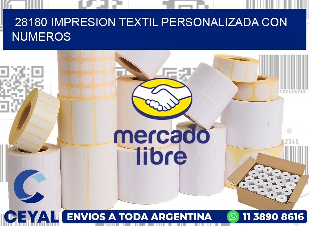 28180 IMPRESION TEXTIL PERSONALIZADA CON NUMEROS