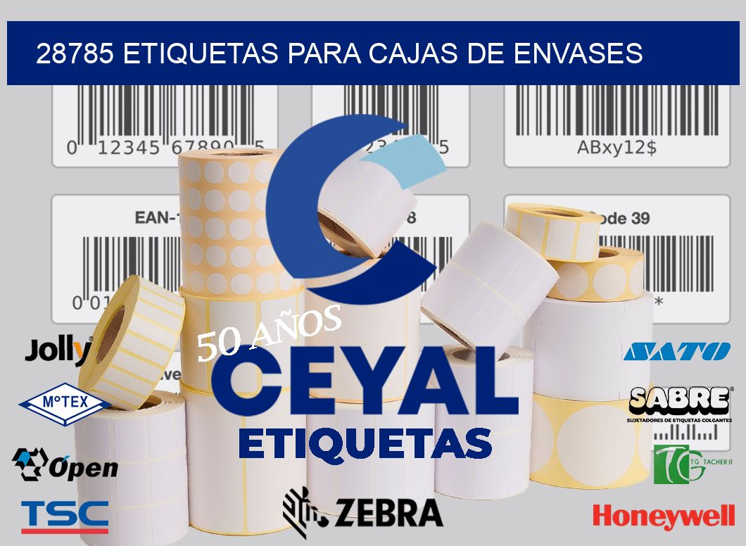 28785 ETIQUETAS PARA CAJAS DE ENVASES