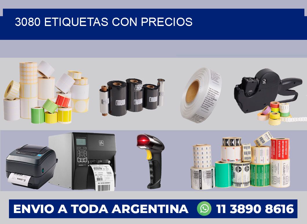 3080 ETIQUETAS CON PRECIOS