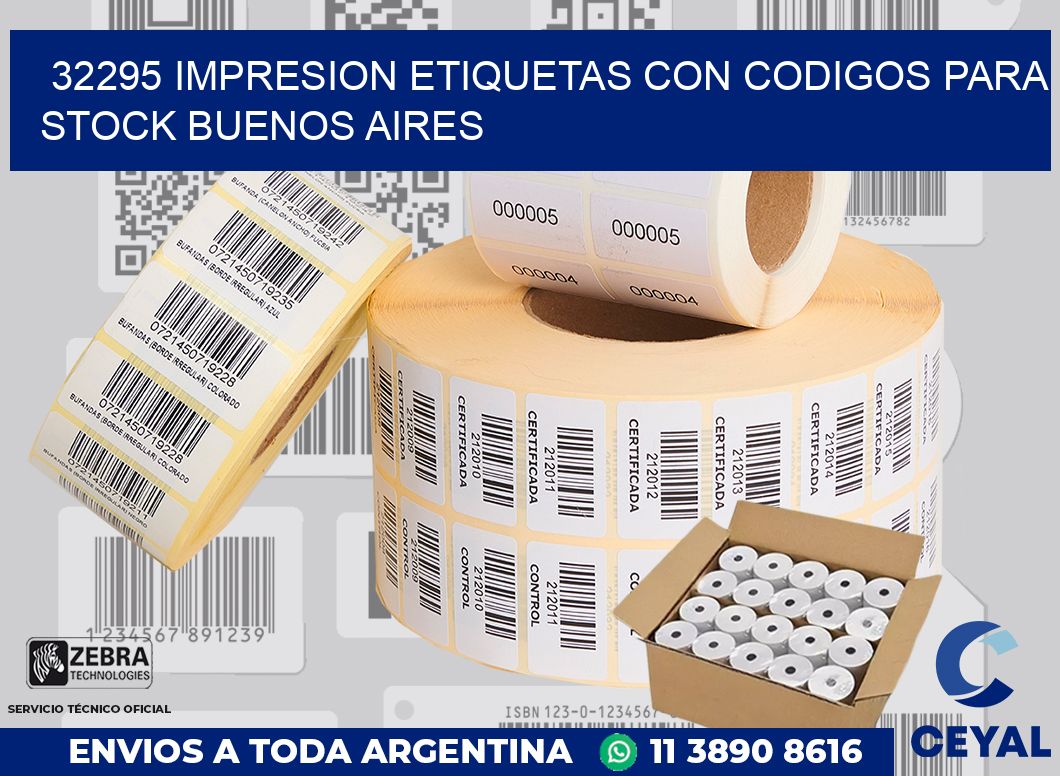 32295 IMPRESION ETIQUETAS CON CODIGOS PARA STOCK BUENOS AIRES