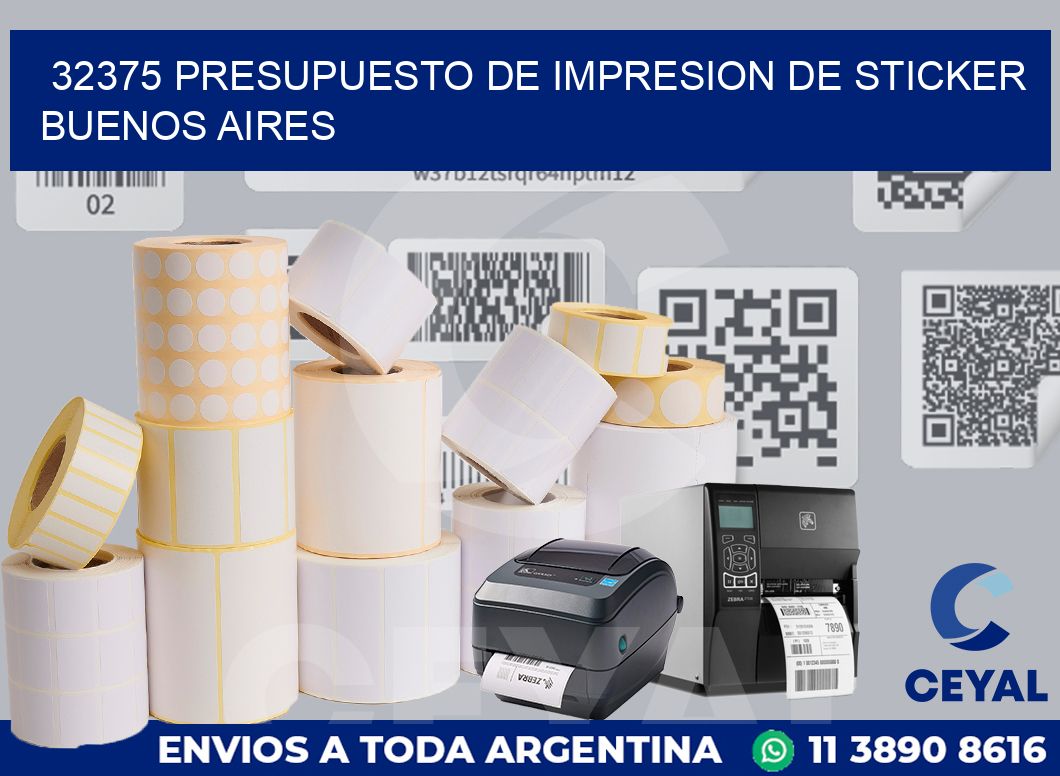 32375 PRESUPUESTO DE IMPRESION DE STICKER BUENOS AIRES