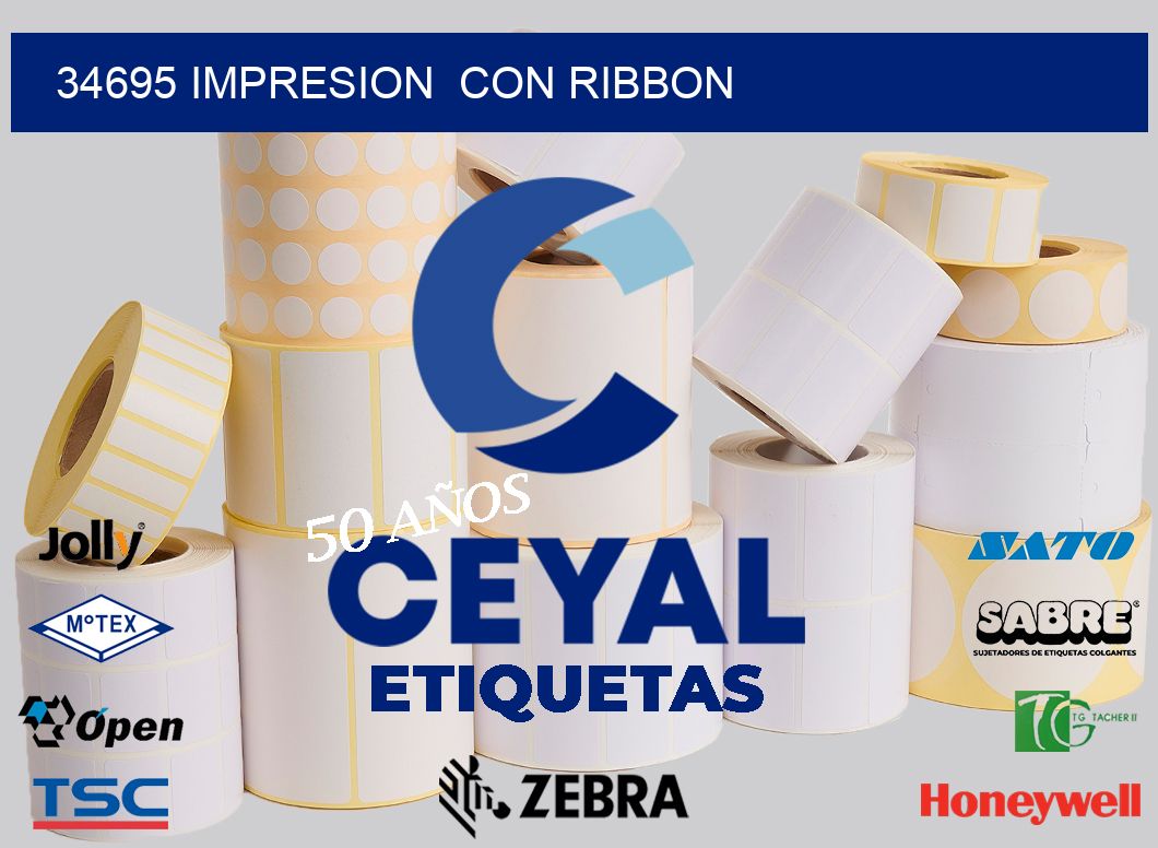 34695 impresion  con ribbon