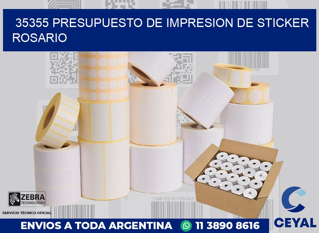 35355 PRESUPUESTO DE IMPRESION DE STICKER ROSARIO