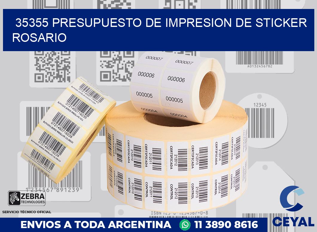 35355 PRESUPUESTO DE IMPRESION DE STICKER ROSARIO