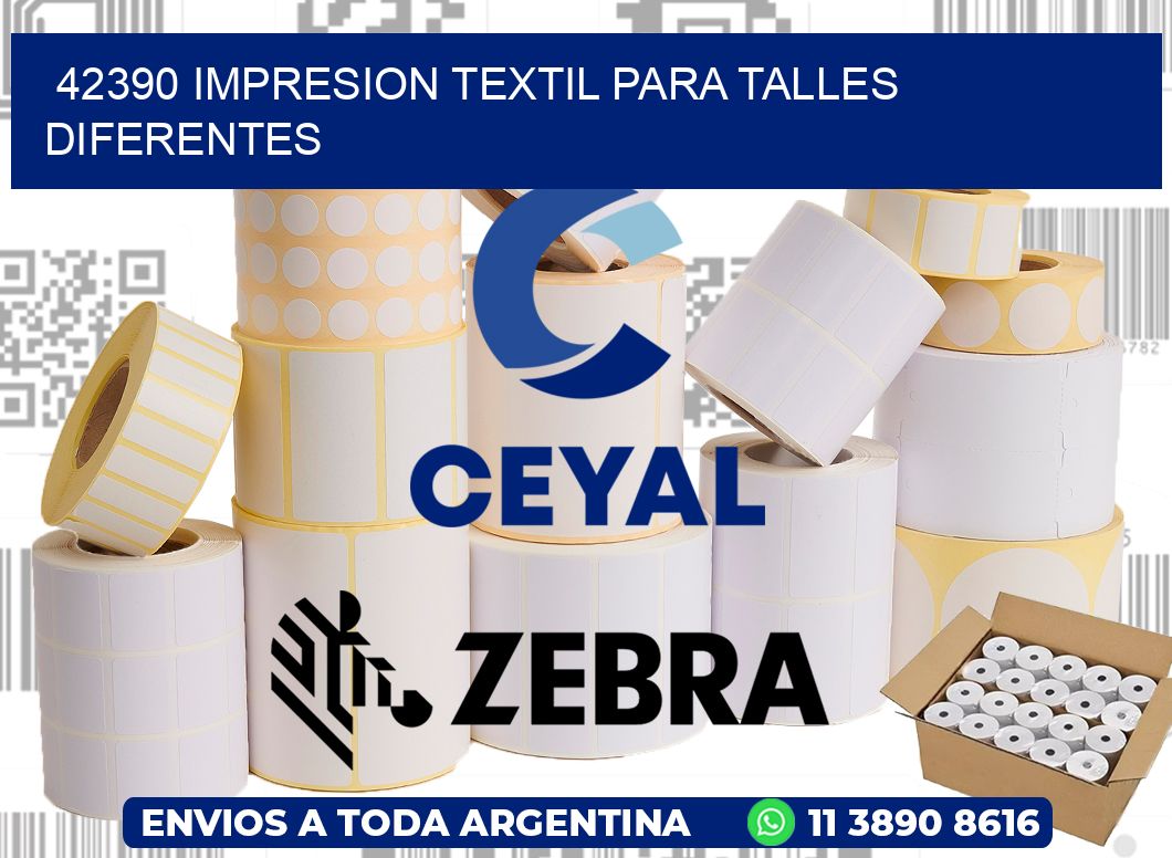 42390 IMPRESION TEXTIL PARA TALLES DIFERENTES