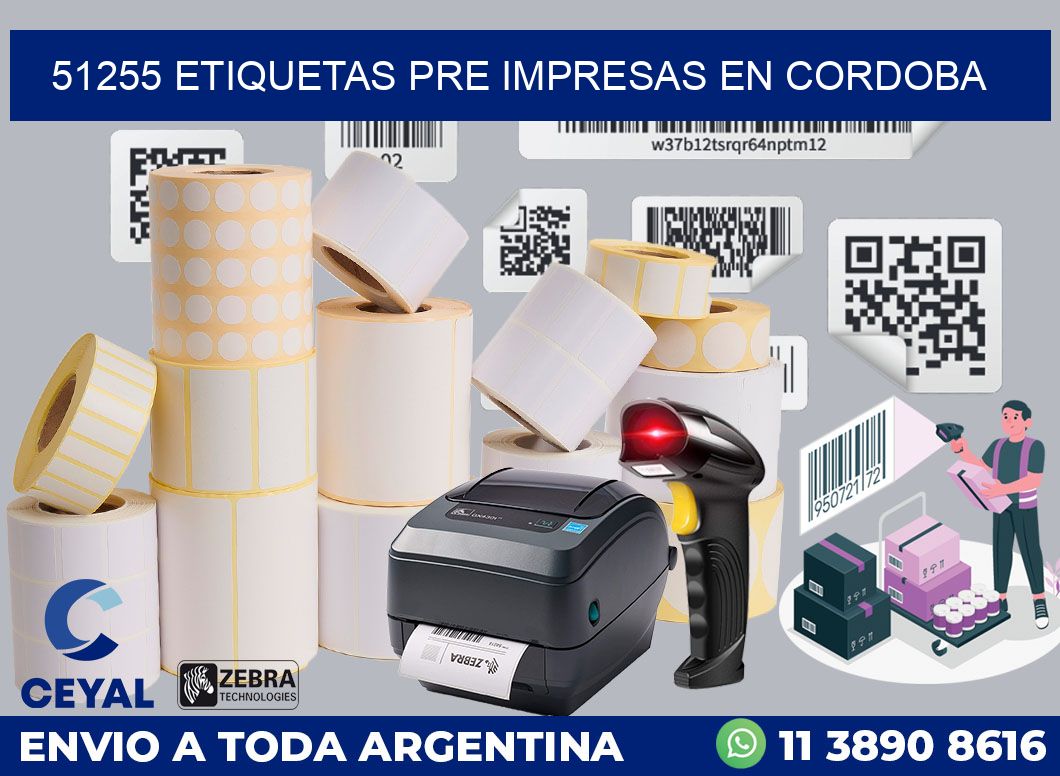 51255 ETIQUETAS PRE IMPRESAS EN CORDOBA