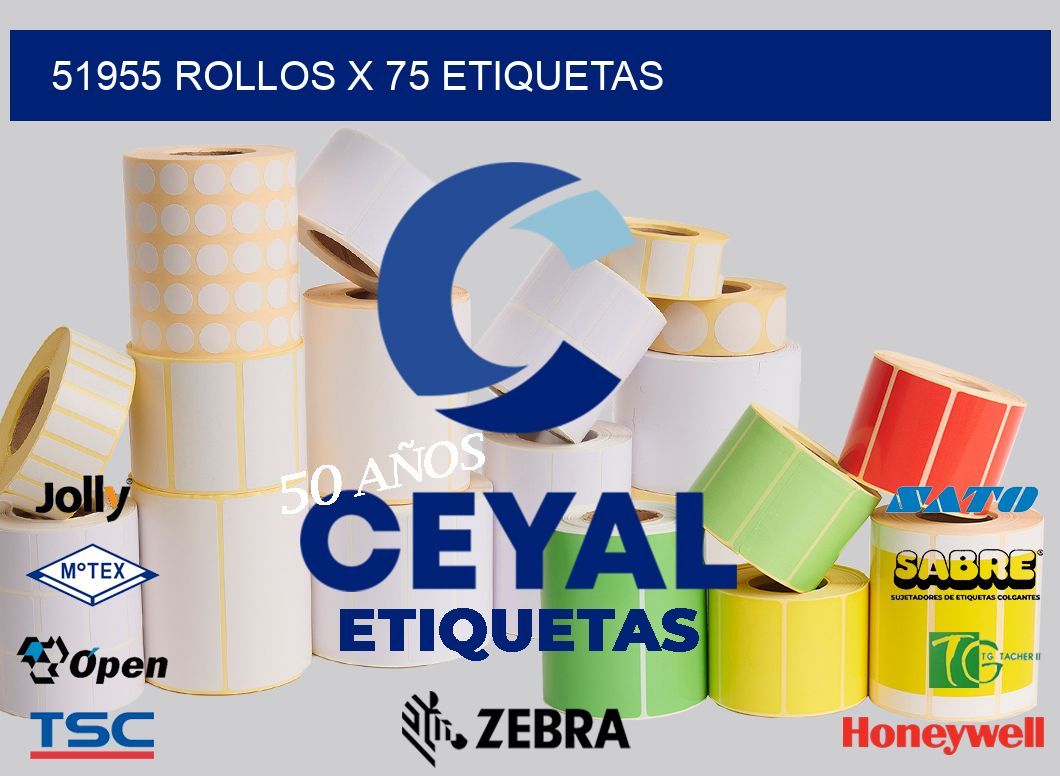 51955 Rollos x 75 etiquetas