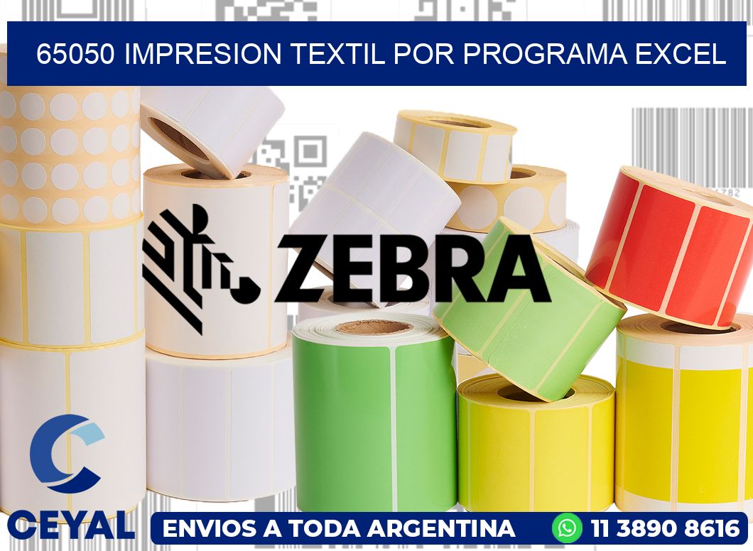 65050 IMPRESION TEXTIL POR PROGRAMA EXCEL