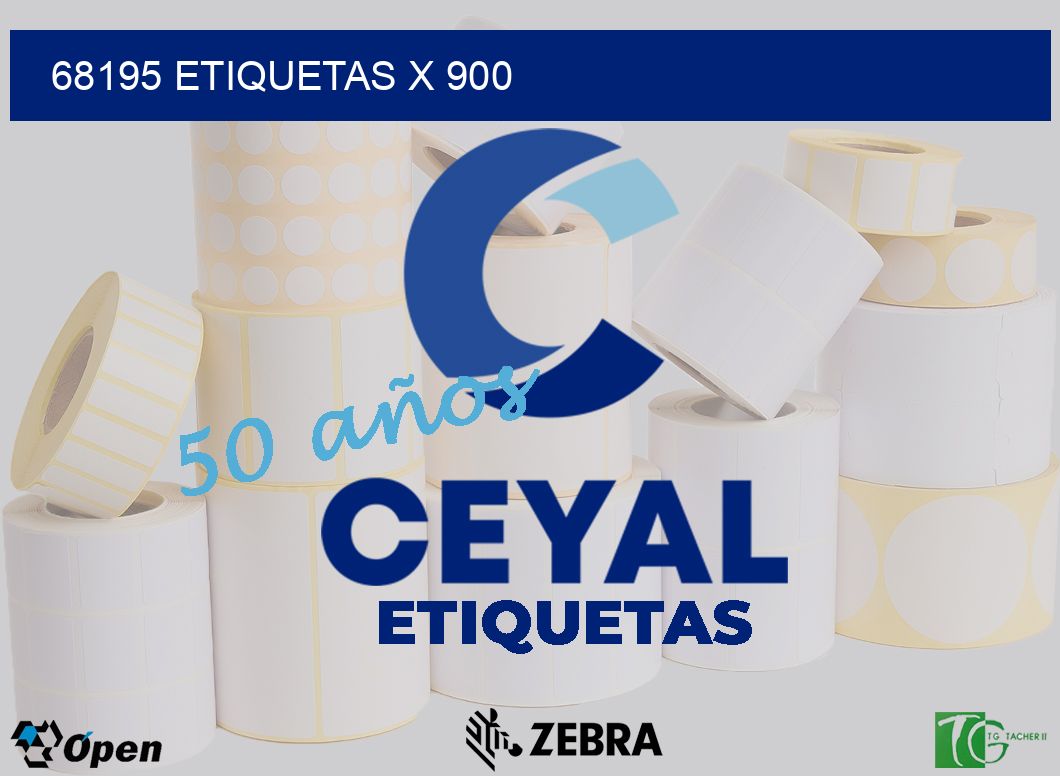 68195 Etiquetas x 900