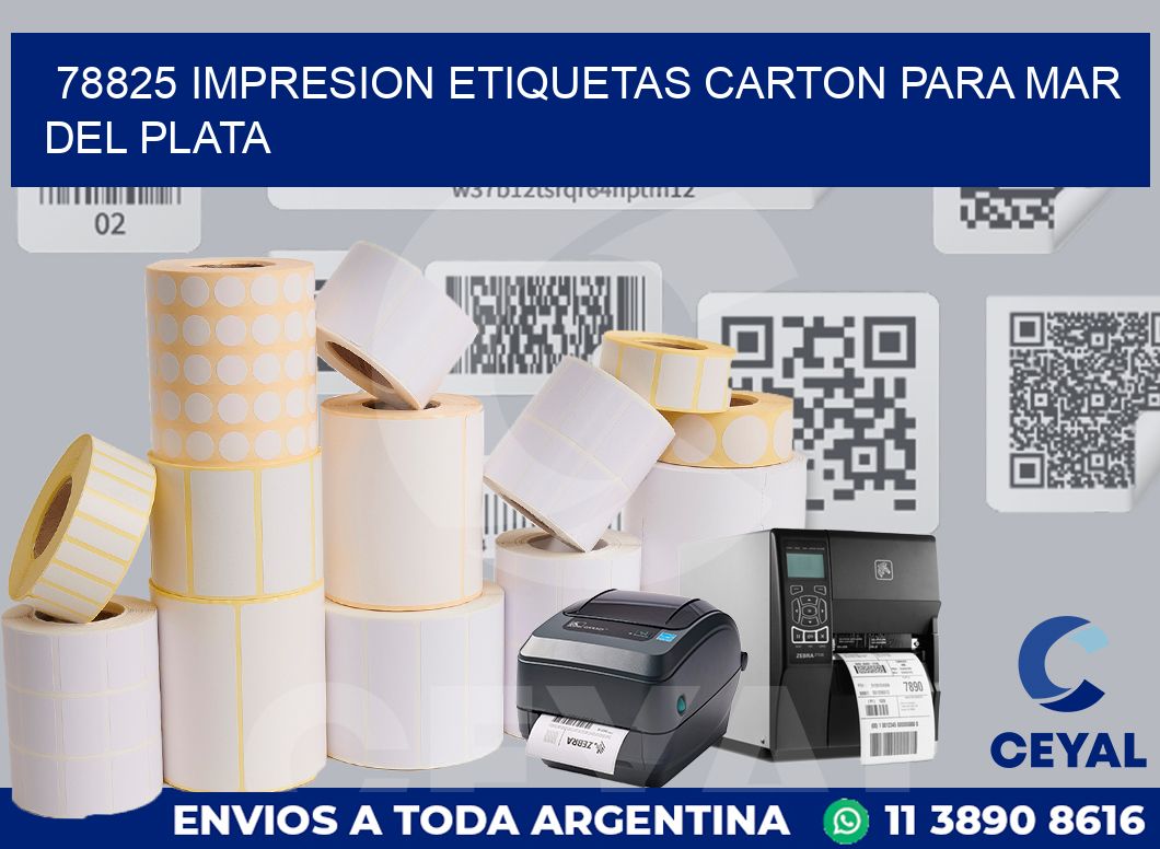78825 IMPRESION ETIQUETAS CARTON PARA MAR DEL PLATA