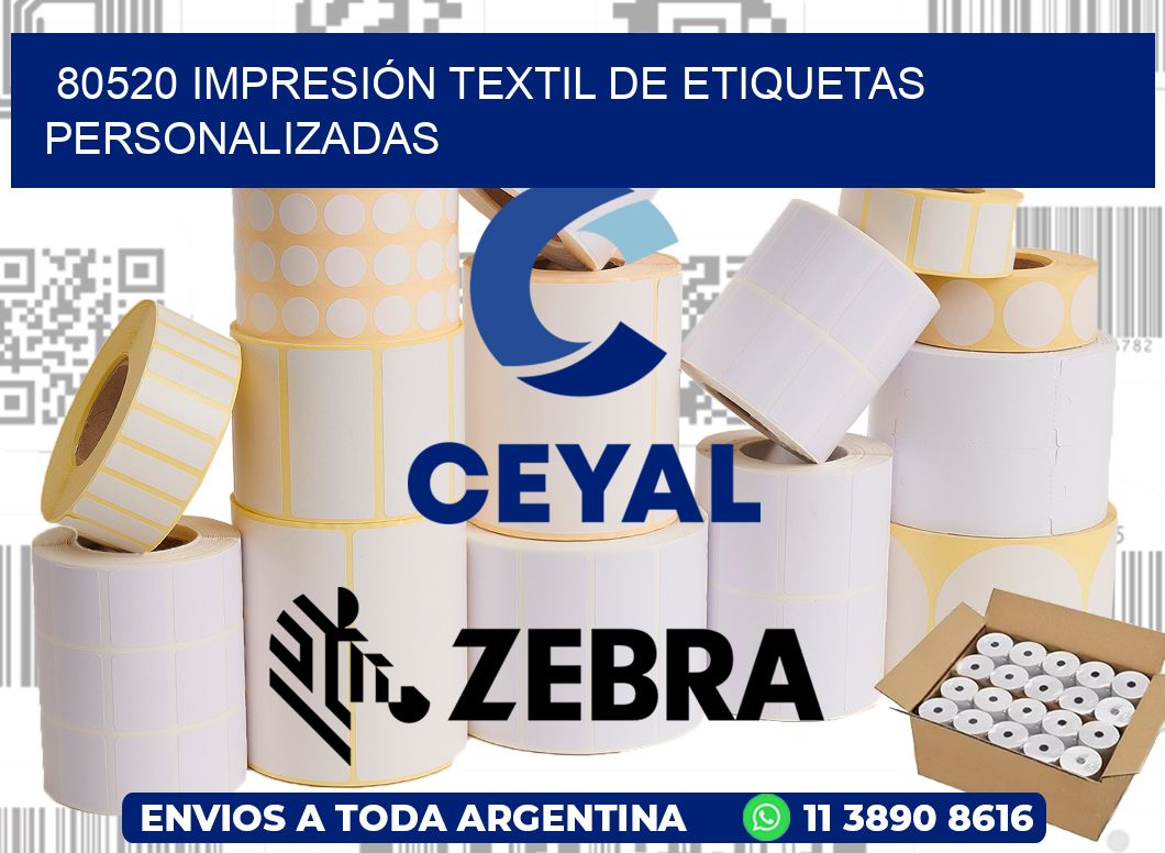 80520 IMPRESIÓN TEXTIL DE ETIQUETAS PERSONALIZADAS