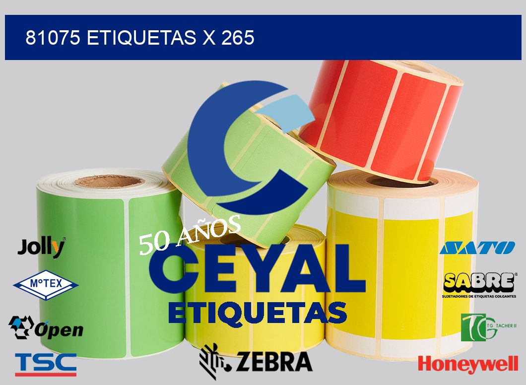 81075 Etiquetas x 265