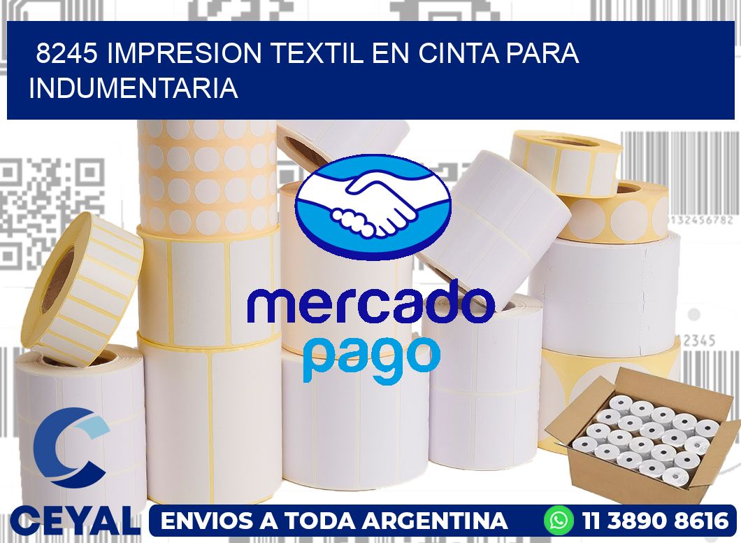 8245 IMPRESION TEXTIL EN CINTA PARA INDUMENTARIA