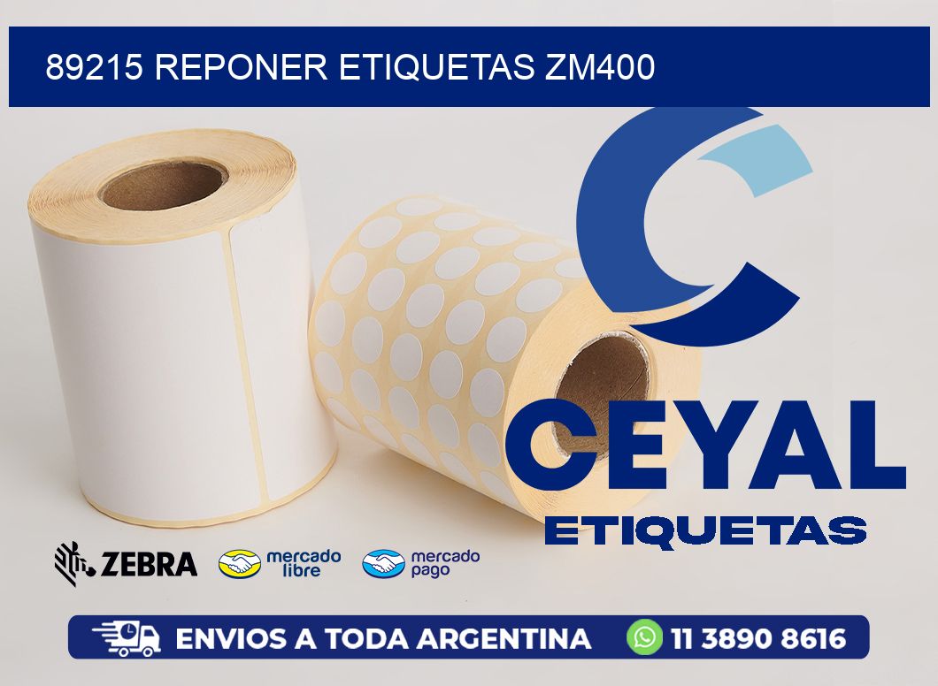 89215 REPONER ETIQUETAS ZM400