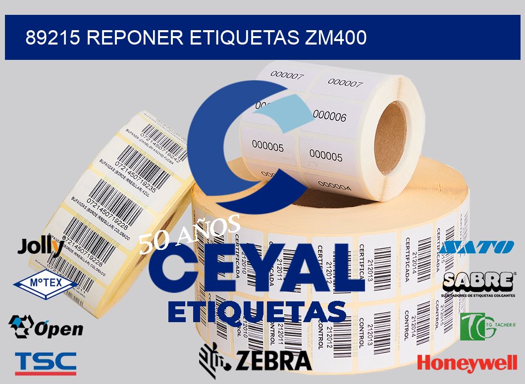 89215 REPONER ETIQUETAS ZM400