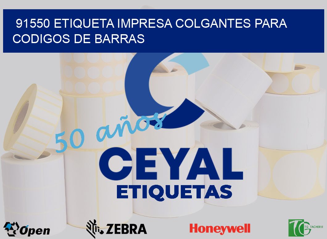 91550 ETIQUETA IMPRESA COLGANTES PARA CODIGOS DE BARRAS