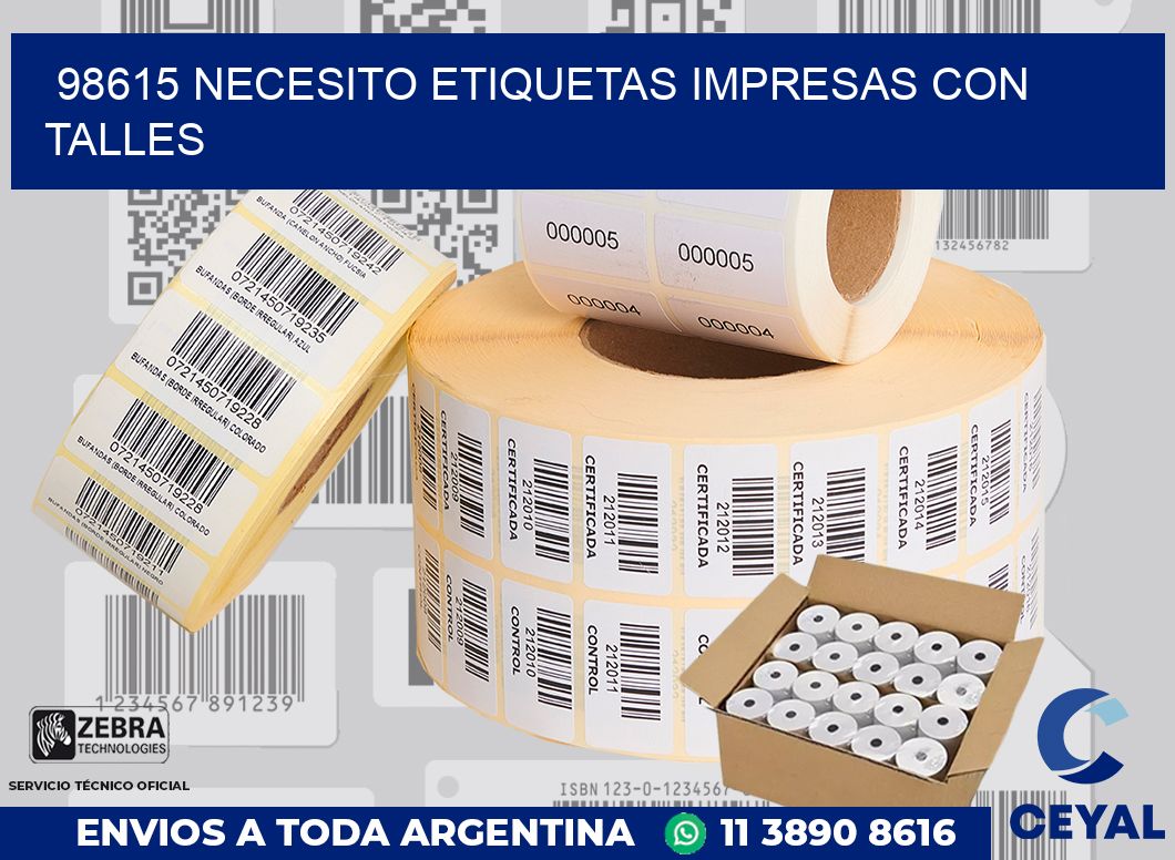 98615 NECESITO ETIQUETAS IMPRESAS CON TALLES