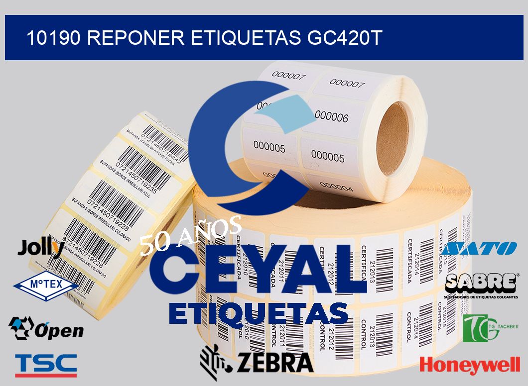 10190 REPONER ETIQUETAS GC420T