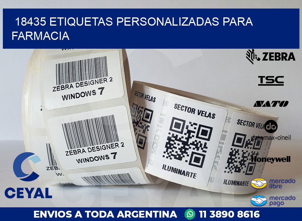 18435 ETIQUETAS PERSONALIZADAS PARA FARMACIA