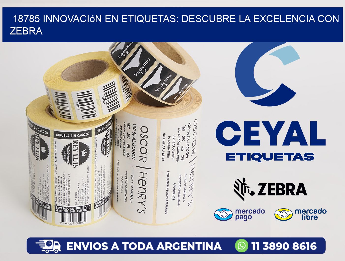 18785 Innovación en Etiquetas: Descubre la Excelencia con Zebra