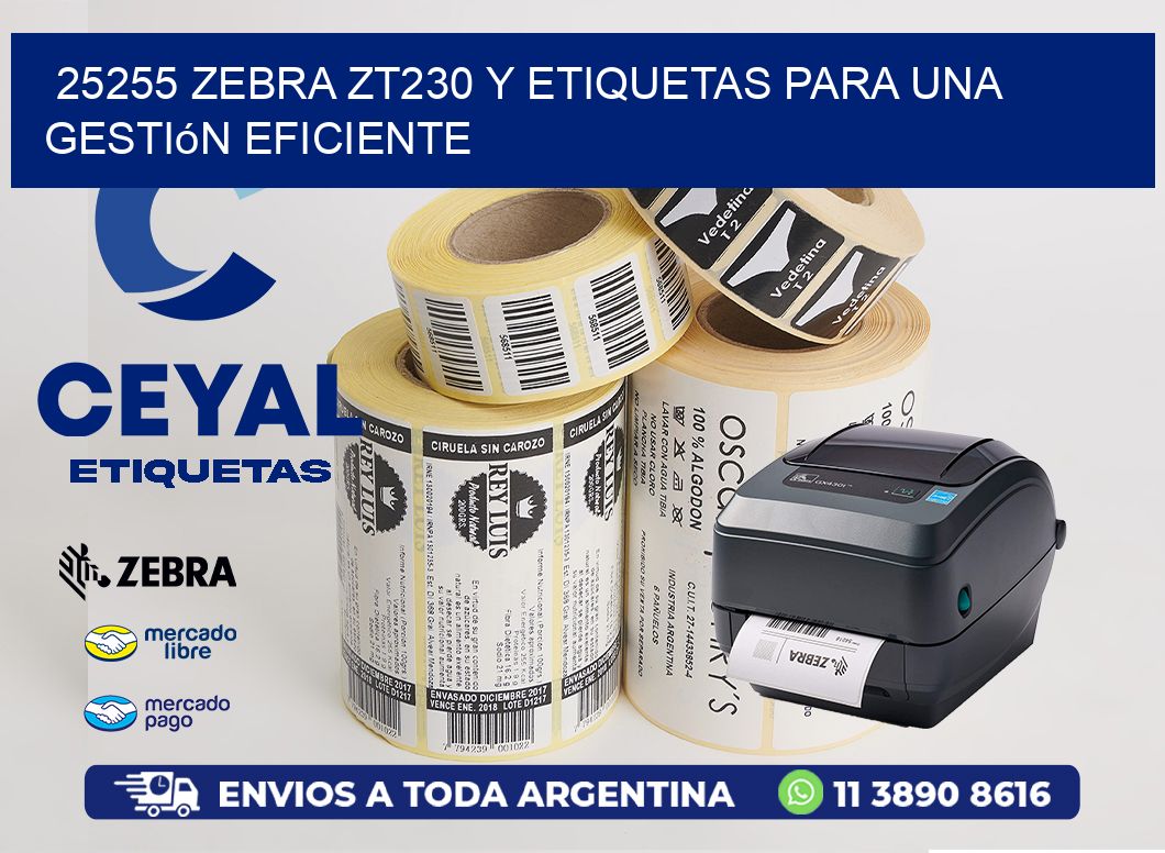 25255 Zebra ZT230 y Etiquetas para una Gestión Eficiente