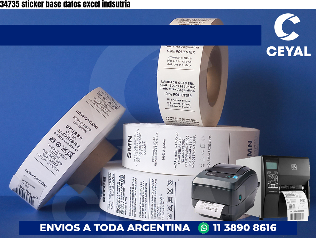 34735 sticker base datos excel indsutria
