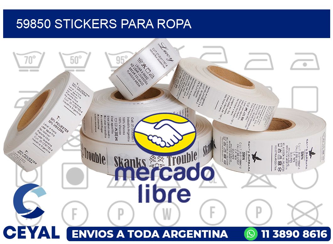 59850 STICKERS PARA ROPA