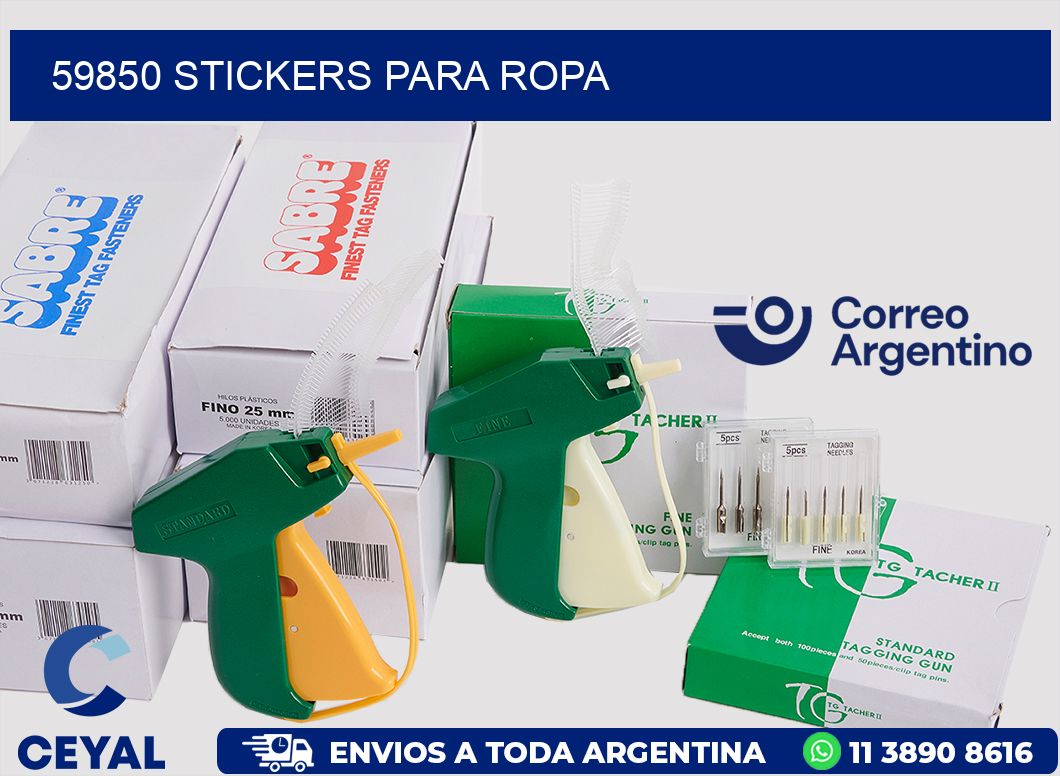 59850 STICKERS PARA ROPA
