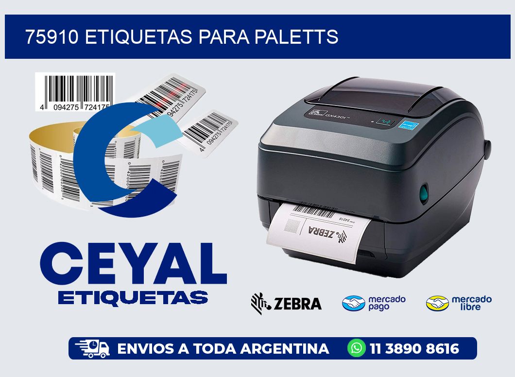 75910 Etiquetas para paletts