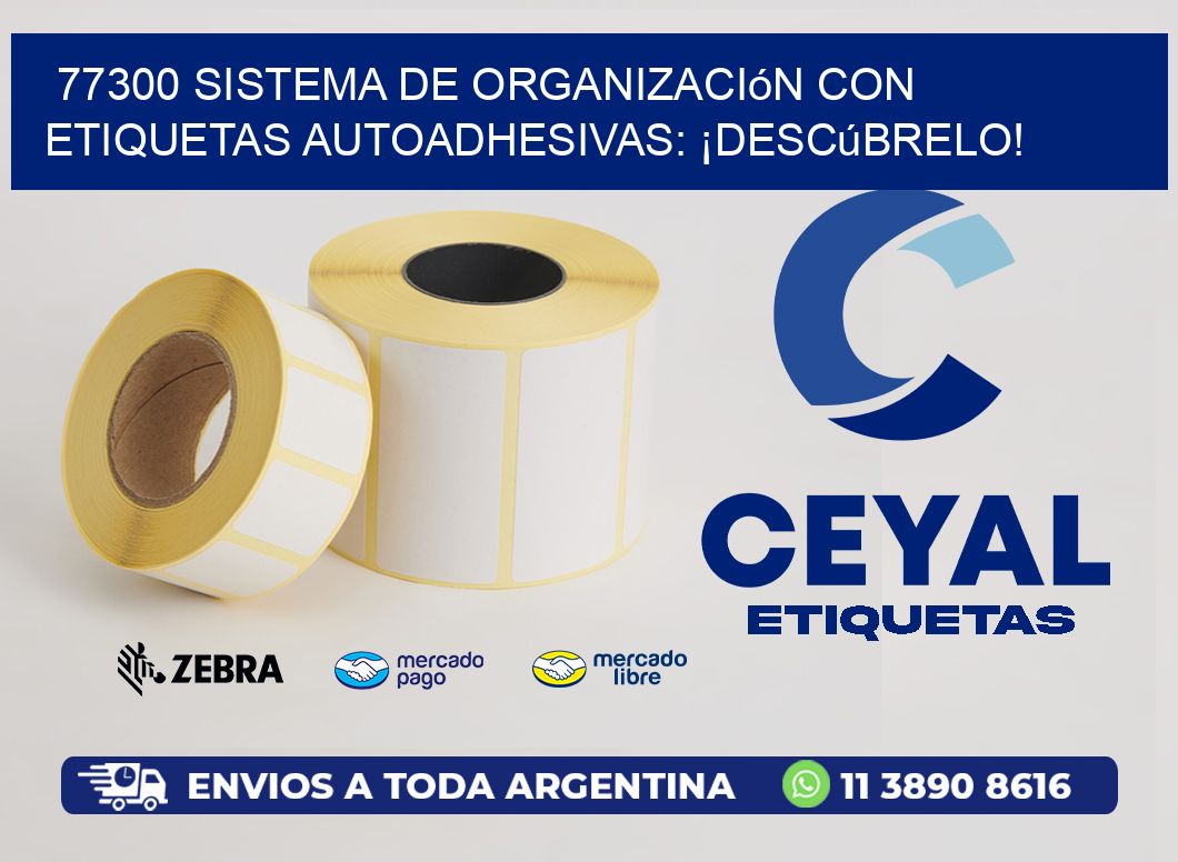 77300 Sistema de Organización con Etiquetas Autoadhesivas: ¡Descúbrelo!