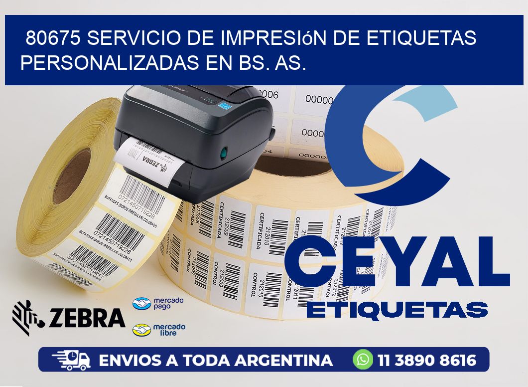 80675 Servicio de Impresión de Etiquetas Personalizadas en Bs. As.