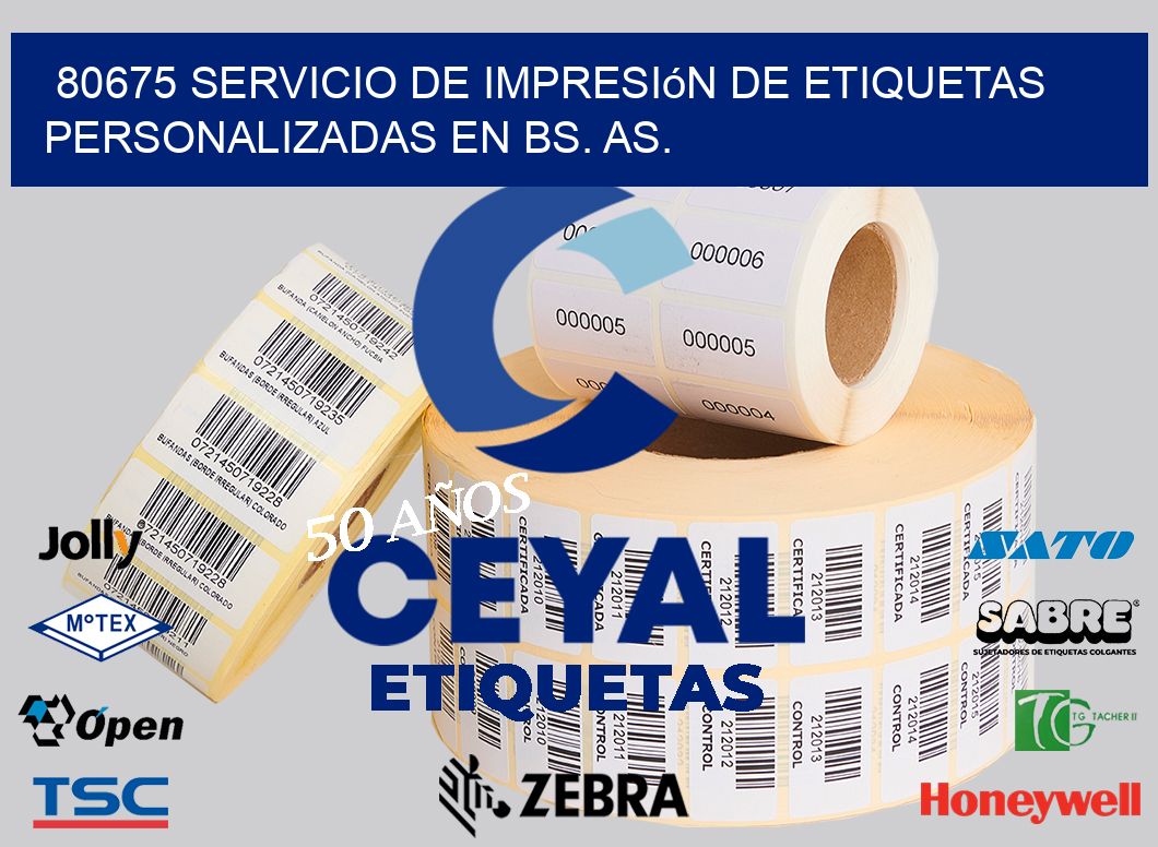 80675 Servicio de Impresión de Etiquetas Personalizadas en Bs. As.