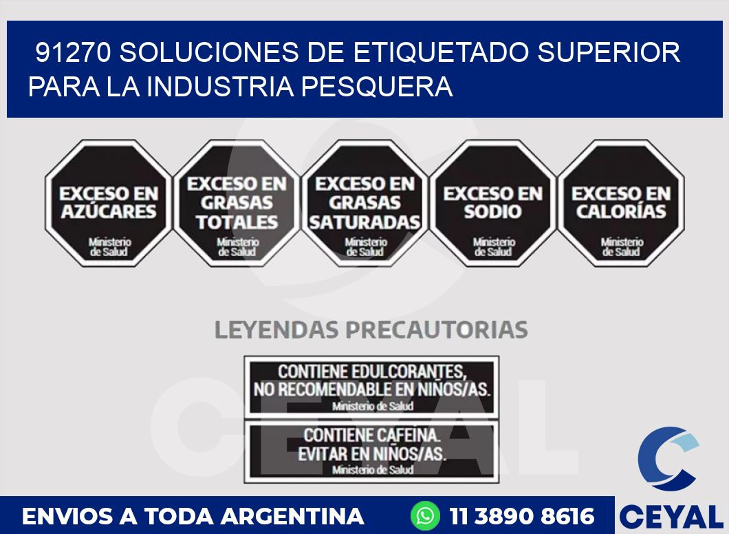 91270 SOLUCIONES DE ETIQUETADO SUPERIOR PARA LA INDUSTRIA PESQUERA