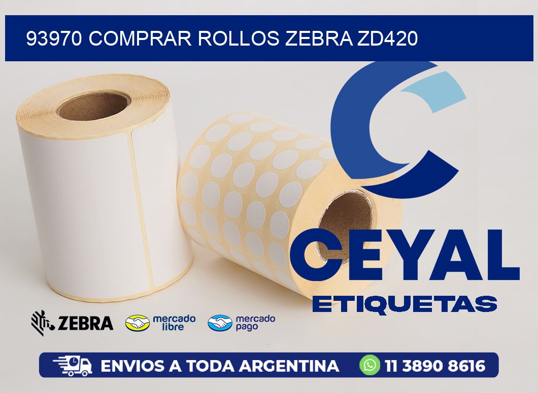 93970 COMPRAR ROLLOS ZEBRA ZD420