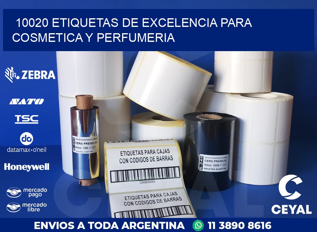 10020 ETIQUETAS DE EXCELENCIA PARA COSMETICA Y PERFUMERIA